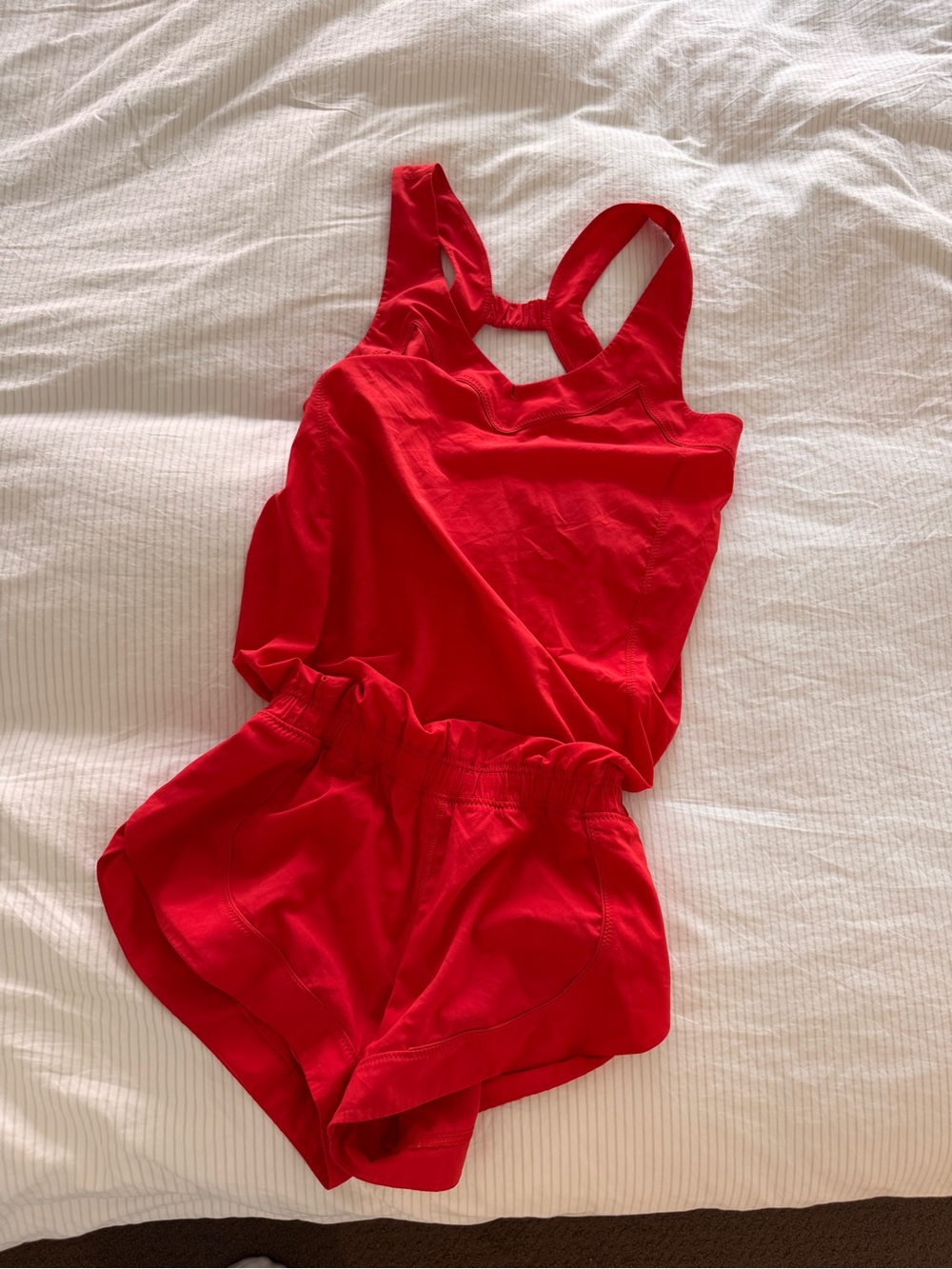 Lululemon Red/orangey One-Piece Romper